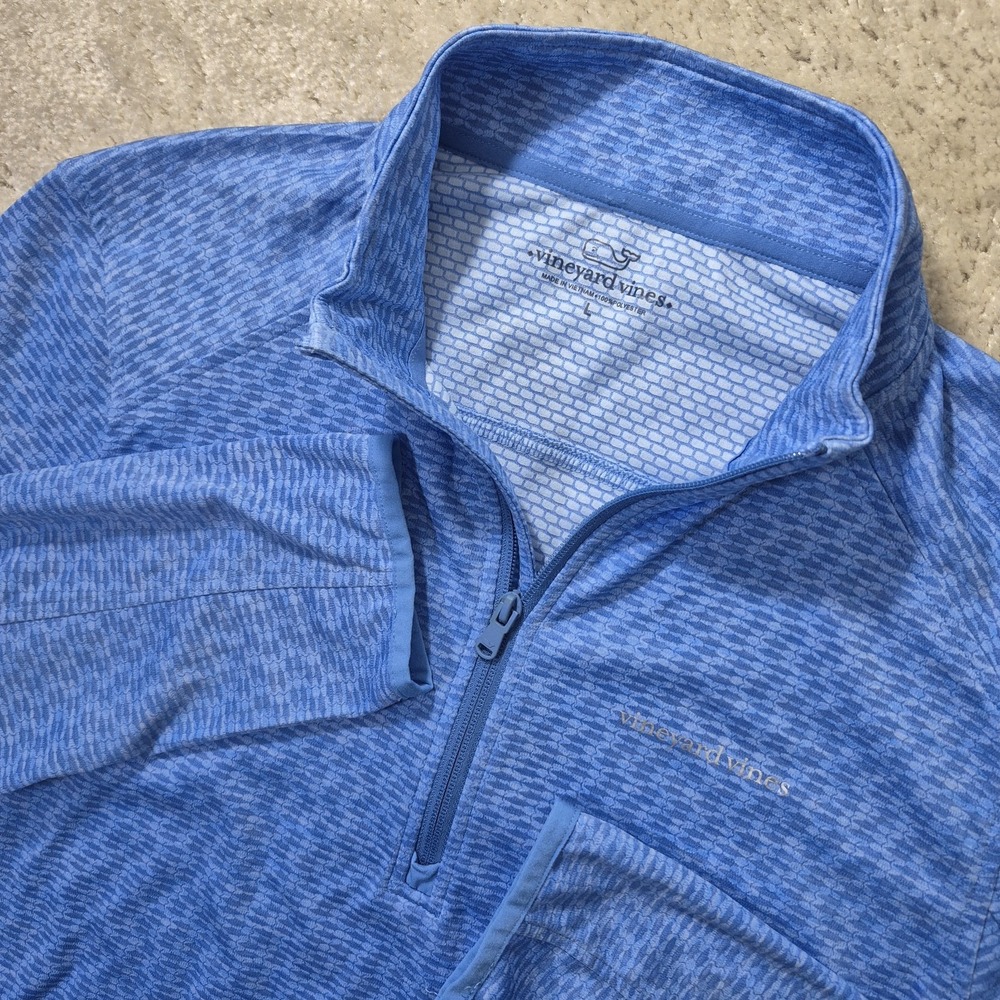 Vineyard Vines Sankaty Performance Top Mens Large 1/4 Zip Fishing Outdoor Golf
